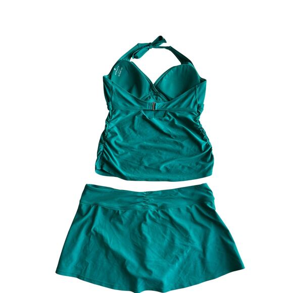 Athleta Green One Piece Swimwear - Picture 3 of 8